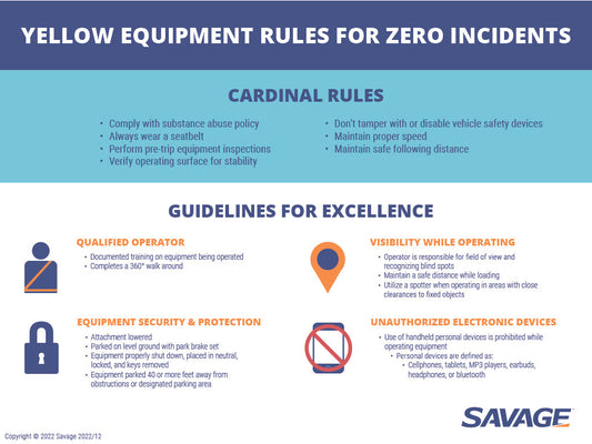 Savage Yellow Equipment Rules Poster