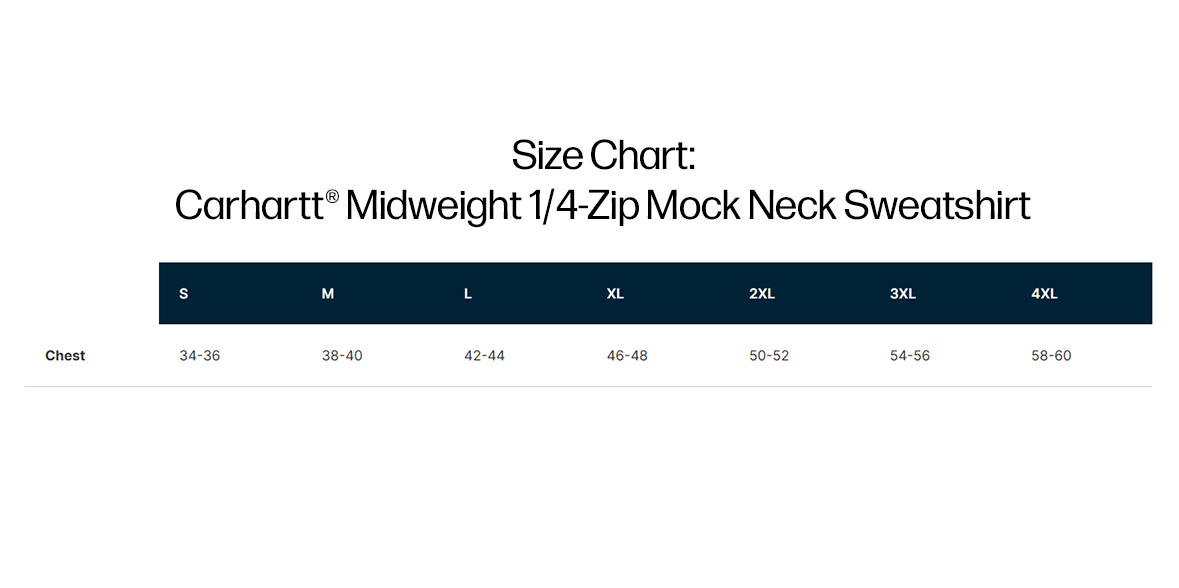 Carhartt Midweight 1/4-Zip Mock Neck Sweatshirt