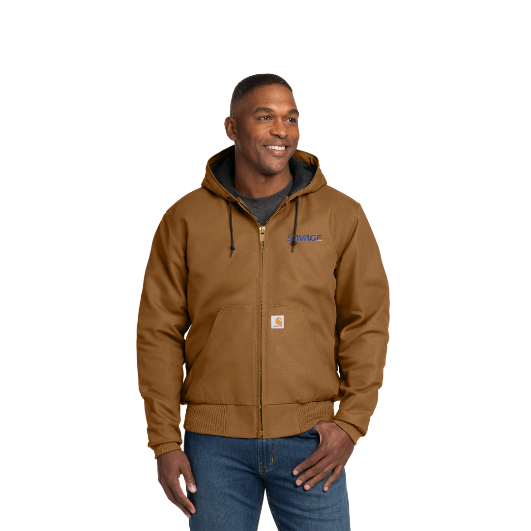 Carhartt Quilted-Flannel-Lined Duck Active Jacket