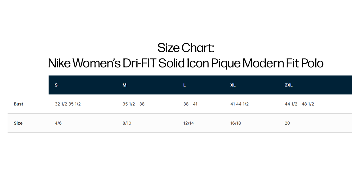 Nike Women's Dri-FIT Solid Icon Pique Modern Fit Polo