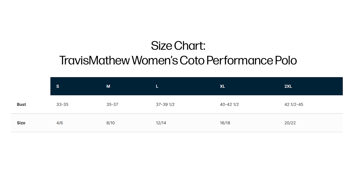 Women's Travis Mathew Coto Performance Polo