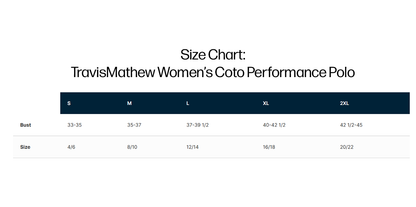 Women's Travis Mathew Coto Performance Polo